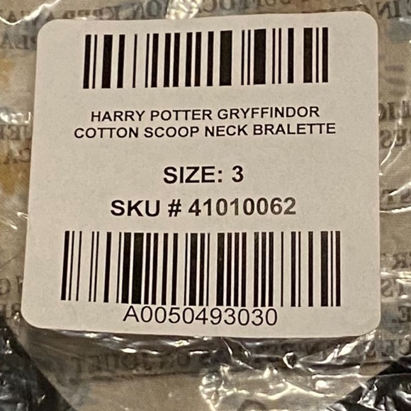 Torrid Harry Potter Gryffindor bralette size 3X - Picture 2 of 2